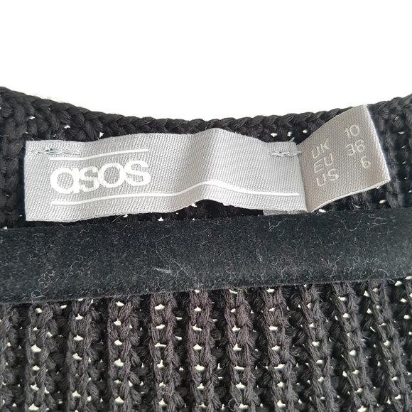 ASOS maxi sleeveless sweater dress with frill trim - Picture 2 of 4